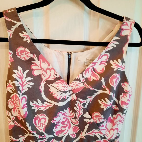 Boden Cotton/Linen Faux Wrap Sleeveless Dress, Size 4R - Picture 2 of 12